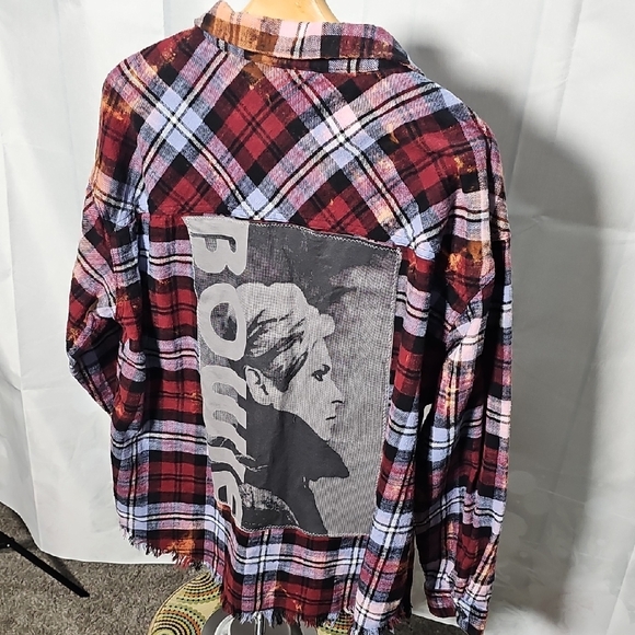 OOAK FRINGED FLANNEL SM-XL - Picture 5 of 8